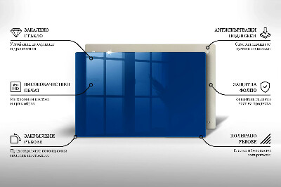 Glasunterlage für Grabkerzen Farbe blau