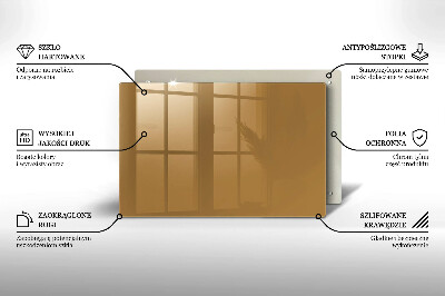 Glasuntersetzer für Grabkerze Beige Farbe
