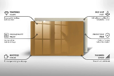 Glasuntersetzer für Grabkerze Beige Farbe