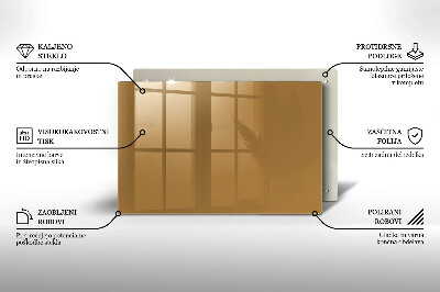 Glasuntersetzer für Grabkerze Beige Farbe