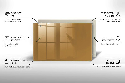 Glasuntersetzer für Grabkerze Beige Farbe