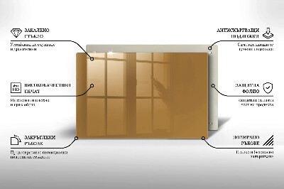 Glasuntersetzer für Grabkerze Beige Farbe