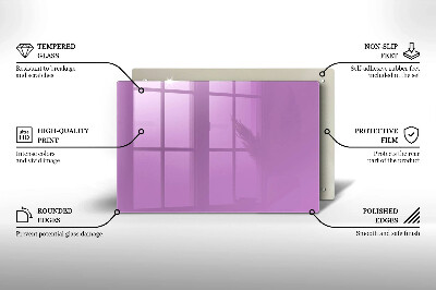 Glasunterlage für Grabkerzen Violett