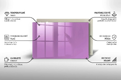 Glasunterlage für Grabkerzen Violett
