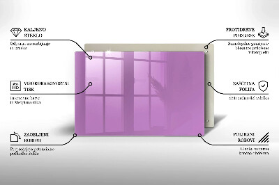 Glasunterlage für Grabkerzen Violett