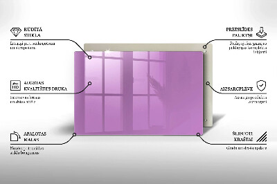Glasunterlage für Grabkerzen Violett