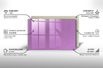 Glasunterlage für Grabkerzen Violett