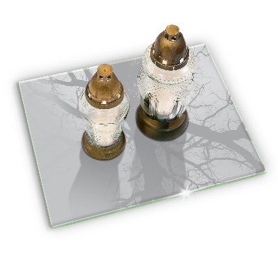 Grabkerze Untersetzer Farbe grau