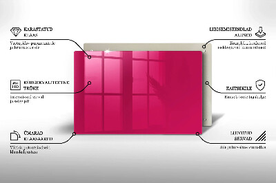 Untersetzer für Grabkerze Farbe rosa