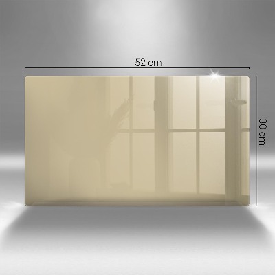 Glasplatte für Grabkerzen Beige Farbe
