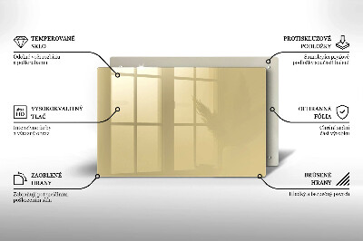 Glasplatte für Grabkerzen Beige Farbe