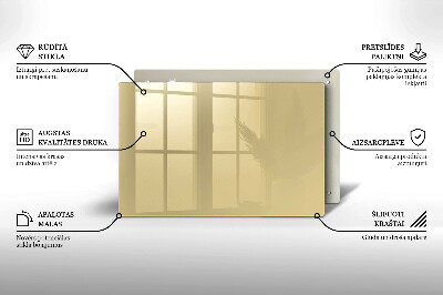 Glasplatte für Grabkerzen Beige Farbe
