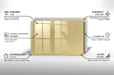Glasplatte für Grabkerzen Beige Farbe