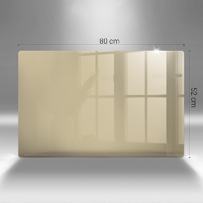 Glasplatte für Grabkerzen Beige Farbe