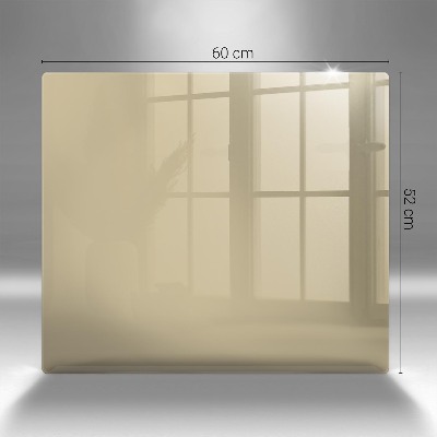 Glasplatte für Grabkerzen Beige Farbe