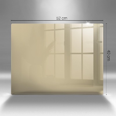 Glasplatte für Grabkerzen Beige Farbe