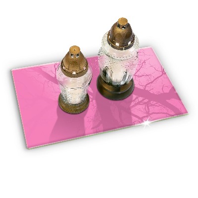 Grabkerze Untersetzer Farbe rosa