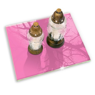 Grabkerze Untersetzer Farbe rosa