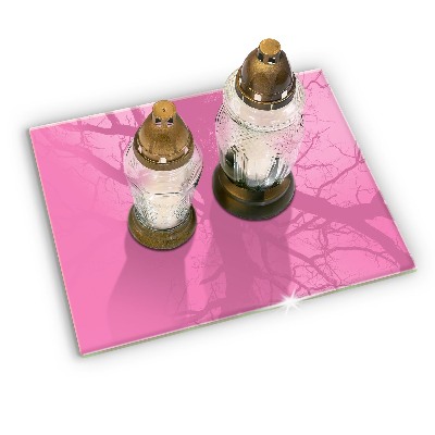 Grabkerze Untersetzer Farbe rosa