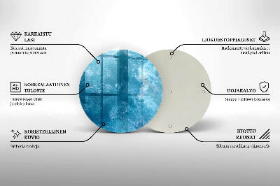 Grabkerze Untersetzer Blaues Wasser