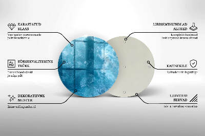 Grabkerze Untersetzer Blaues Wasser