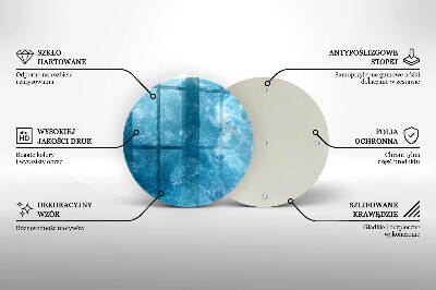 Grabkerze Untersetzer Blaues Wasser