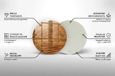 Untersetzer für Grabkerze Holzbrettstruktur