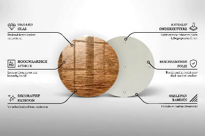 Untersetzer für Grabkerze Holzbrettstruktur