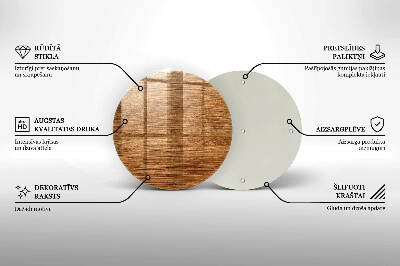 Untersetzer für Grabkerze Holzbrettstruktur