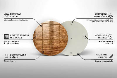 Untersetzer für Grabkerze Holzbrettstruktur