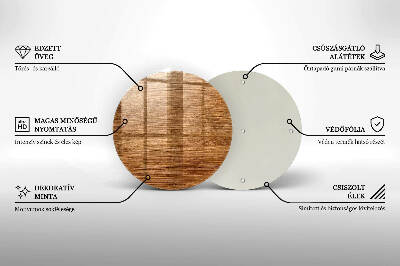 Untersetzer für Grabkerze Holzbrettstruktur