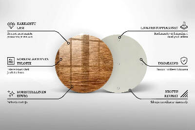 Untersetzer für Grabkerze Holzbrettstruktur