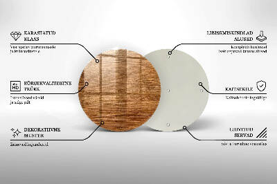 Untersetzer für Grabkerze Holzbrettstruktur