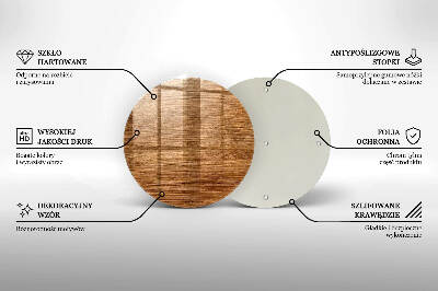 Untersetzer für Grabkerze Holzbrettstruktur