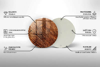 Grabkerzen Unterlage Holzstruktur