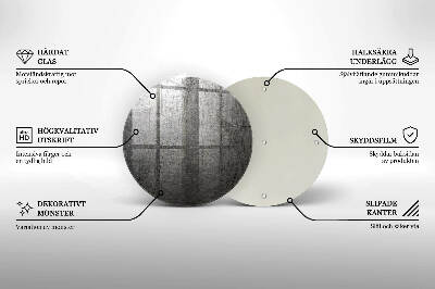 Glasuntersetzer für Grabkerze Metallstruktur