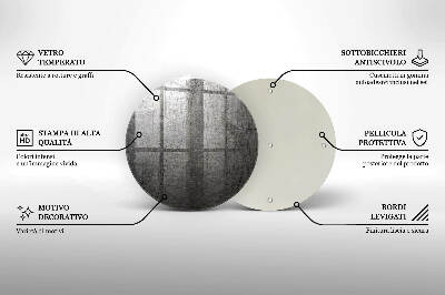 Glasuntersetzer für Grabkerze Metallstruktur