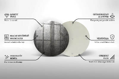 Glasuntersetzer für Grabkerze Metallstruktur