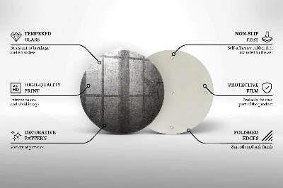 Glasuntersetzer für Grabkerze Metallstruktur