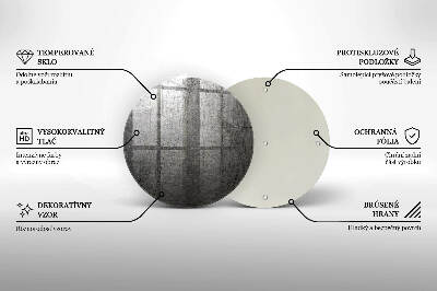 Glasuntersetzer für Grabkerze Metallstruktur