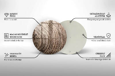 Untersetzer für Grabkerze Holzringe