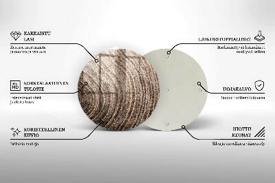 Untersetzer für Grabkerze Holzringe