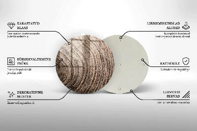 Untersetzer für Grabkerze Holzringe
