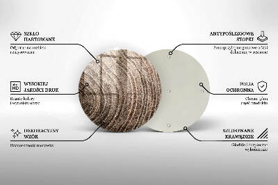 Untersetzer für Grabkerze Holzringe