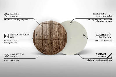Unterlage für Kerzen Holzstruktur