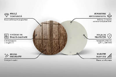 Unterlage für Kerzen Holzstruktur