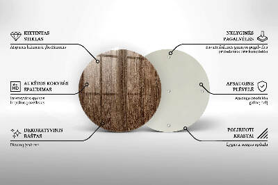 Unterlage für Kerzen Holzstruktur