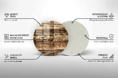 Unterlage für Kerzen Holzplankenstruktur