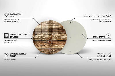 Unterlage für Kerzen Holzplankenstruktur