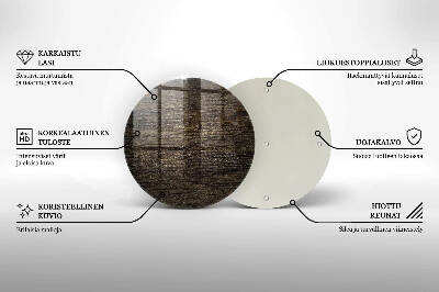 Glasuntersetzer für Grabkerze Textur der Holzrinde